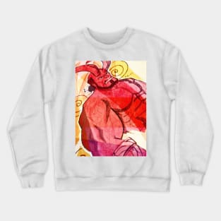 Art of hellboy painting comic Crewneck Sweatshirt